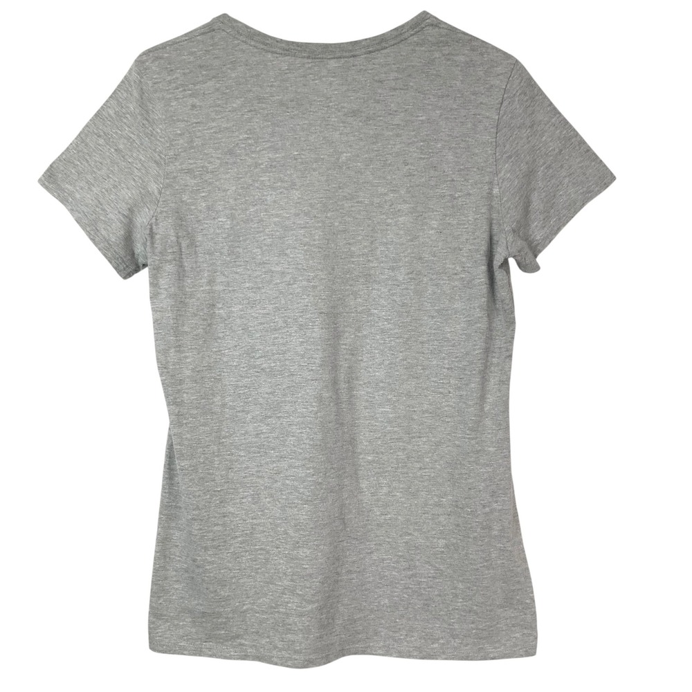 The North Face Gray Graphic T-Shirt Medium Pullover Crew Neck Short Sleeve Logo - Picture 2 of 4